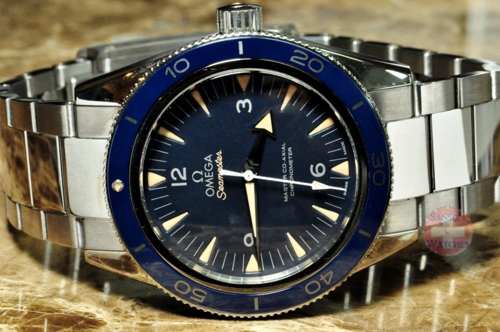 Seamaster 300 Master Co-Axial Blue Dial Titanium 233.90.41.21.03.001 Box Papers 2015