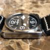 Bell & Ross Aviation 42mm BR03-92 Leather Rubber NAT0 Box Papers Warranty Card MINT