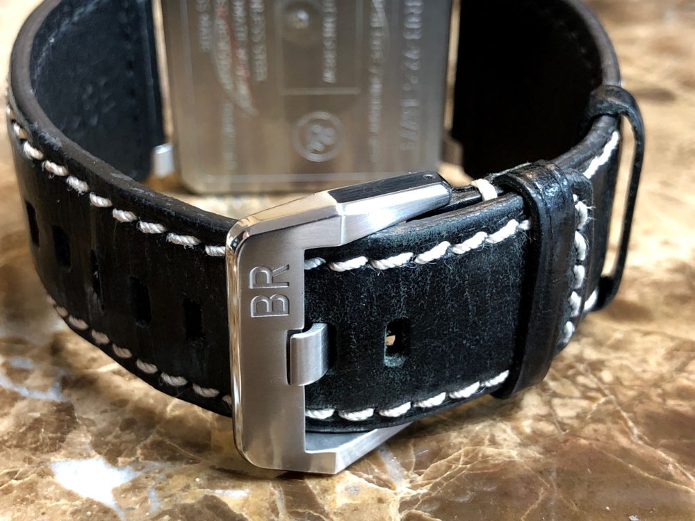 Bell & Ross Aviation 42mm BR03-92 Leather Rubber NAT0 Box Papers Warranty Card MINT