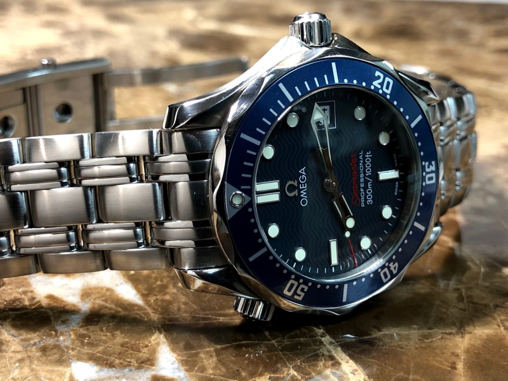 Omega Seamaster 300m Quartz 36mm 2223.80 Blue Wave 36mm with Box and Papers