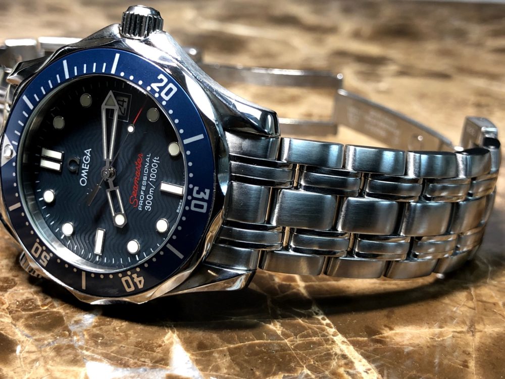 Omega Seamaster 300m Quartz 36mm 2223.80 Blue Wave 36mm with Box and Papers