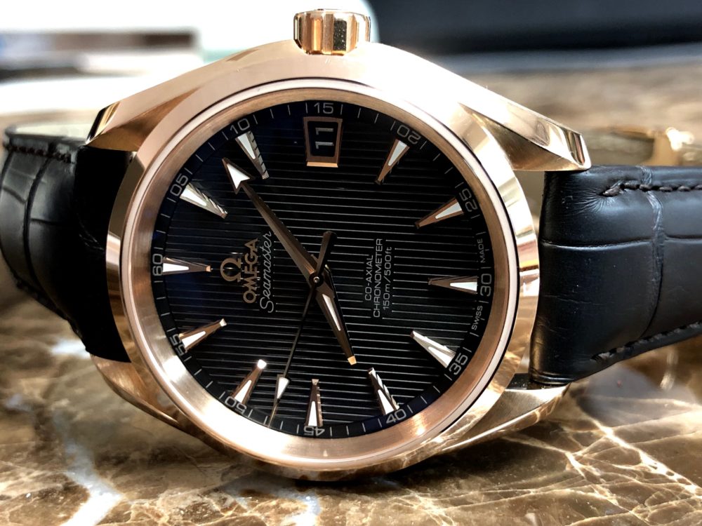 Omega Seamaster Aqua Terra 18k Rose Gold Co‑Axial 38.5mm Box Papers Card 231.53.39.21.06.001