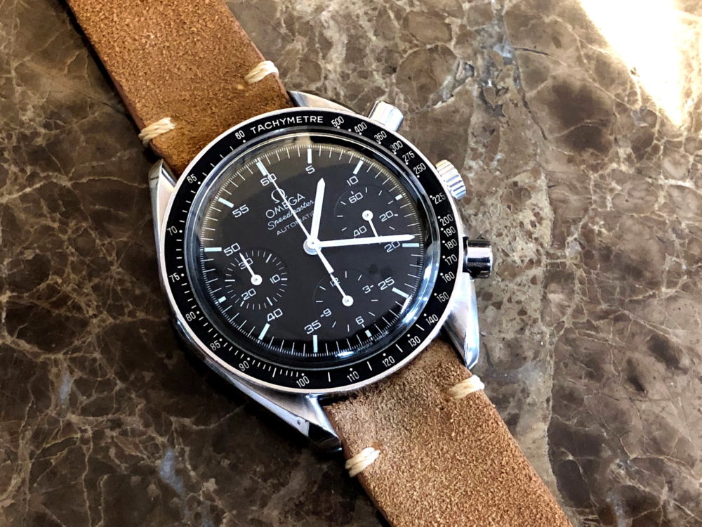 Omega Speedmaster Contrasting Tip Stitch by Liberty Straps