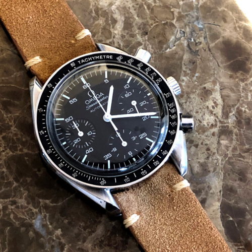 Omega Speedmaster Contrasting Tip Stitch by Liberty Straps