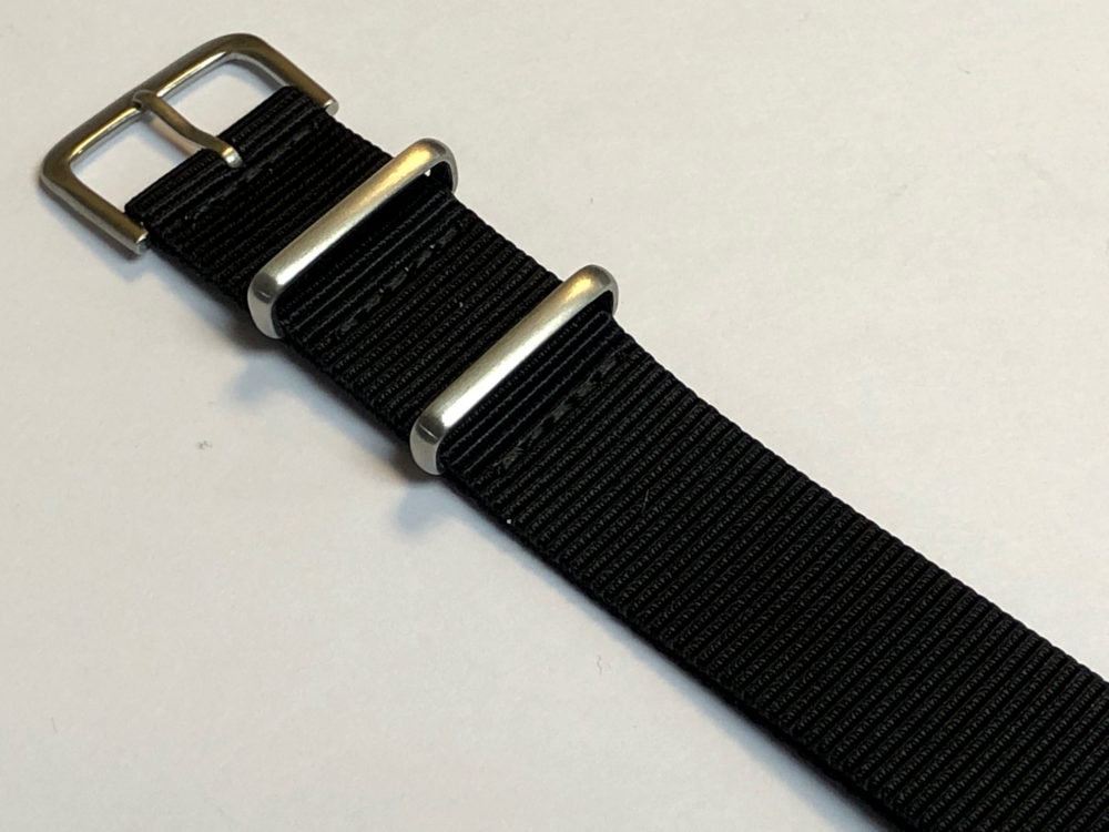 Fabric strap - NATO Watch Strap Black made of Seat Belt Material Nylon - Superior Quality