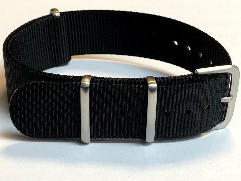 Fabric strap - NATO Watch Strap Black made of Seat Belt Material Nylon - Superior Quality