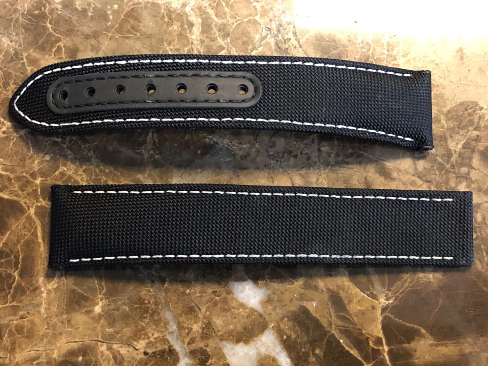 OMEGA Speedmaster Snoopy Award 20mm Black Cordura Deployant Strap