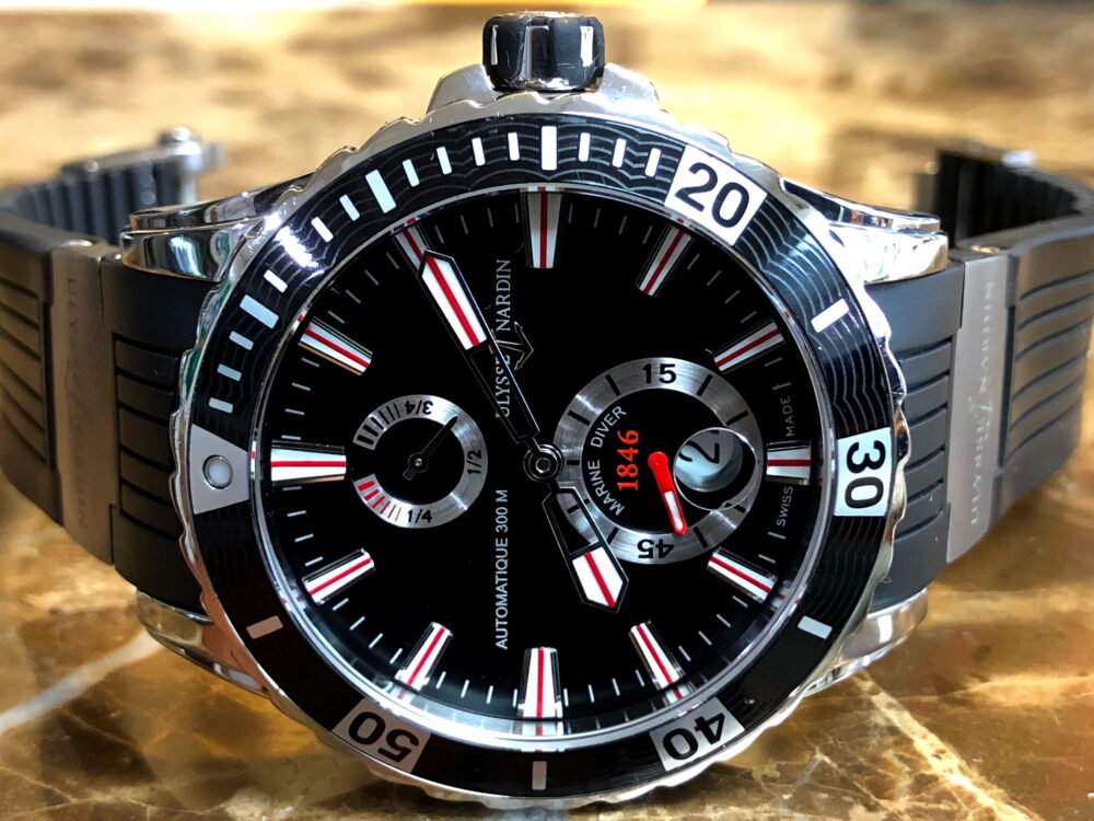 Ulysse Nardin Maxi Marine Diver CONQUER THE OCEAN Black Dial 263-10-3/92 Box / Papers / Card