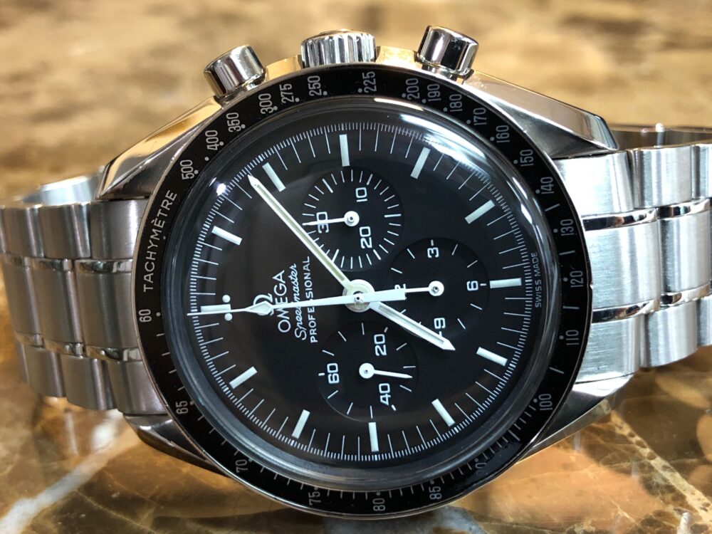 Omega Speedmaster First Man On The Moon 42mm Hetsalite on Bracelet 3570.50 with Box & Nato's