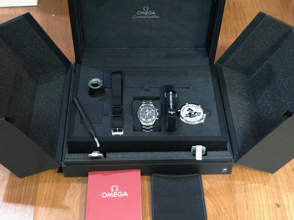 Omega Speedmaster First Man On The Moon 42mm Hetsalite on Bracelet 3570.50 with Box & Nato's