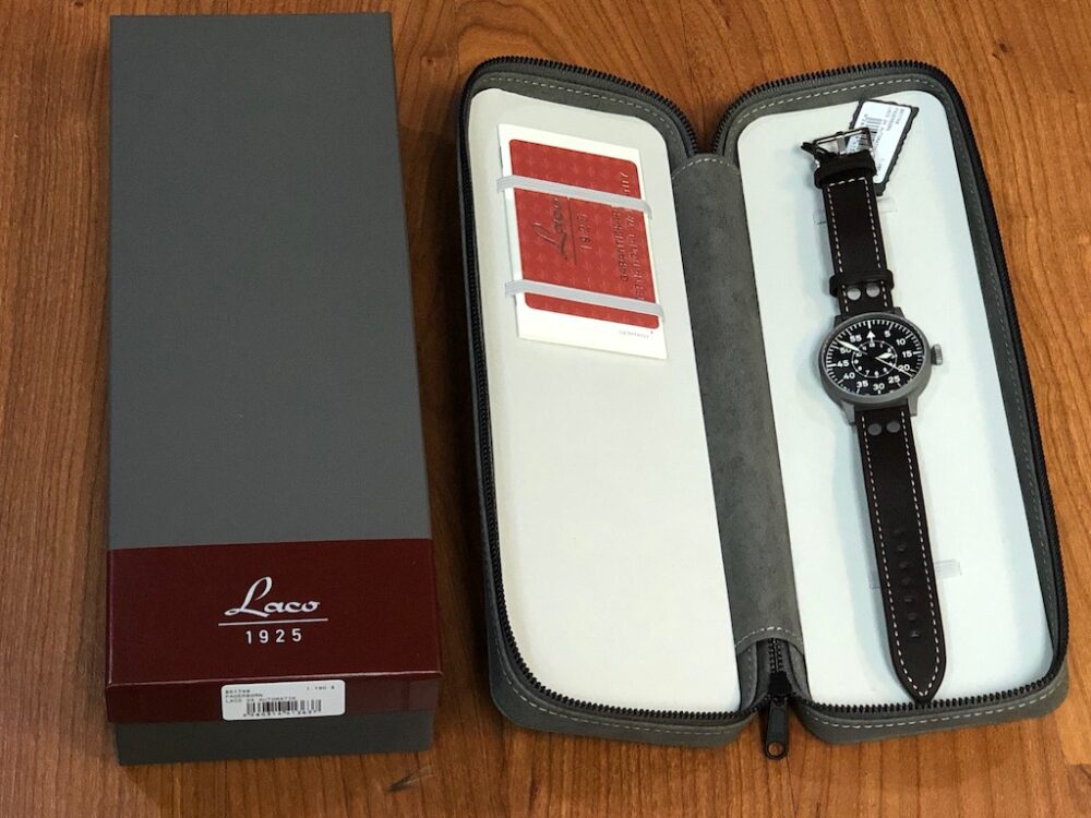 Laco 1925 PADERBORN Pilot Watch Laco 24 Automatic 42mm Box Papers 861749