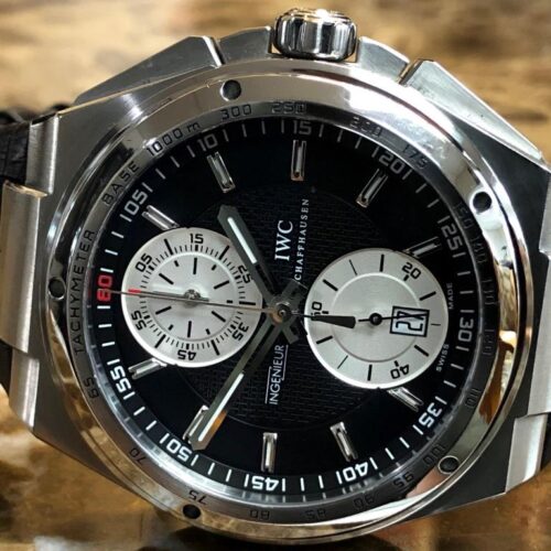 IWC Big Ingenieur Chronograph 45mm Automatic with Leather Strap IW378401