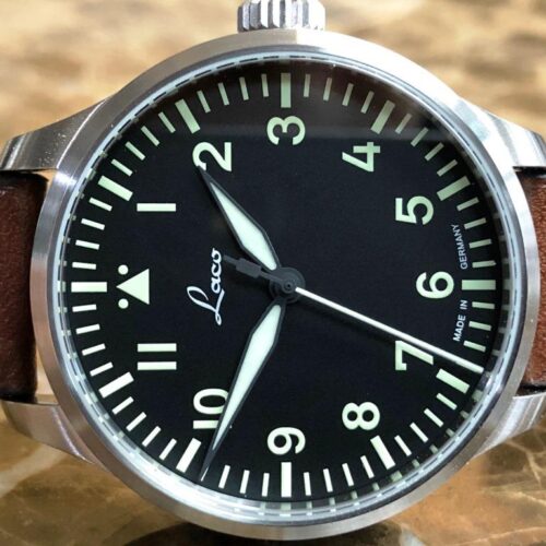 Laco Augsburg 39mm Pilot Watch Automatic Box Papers 861988