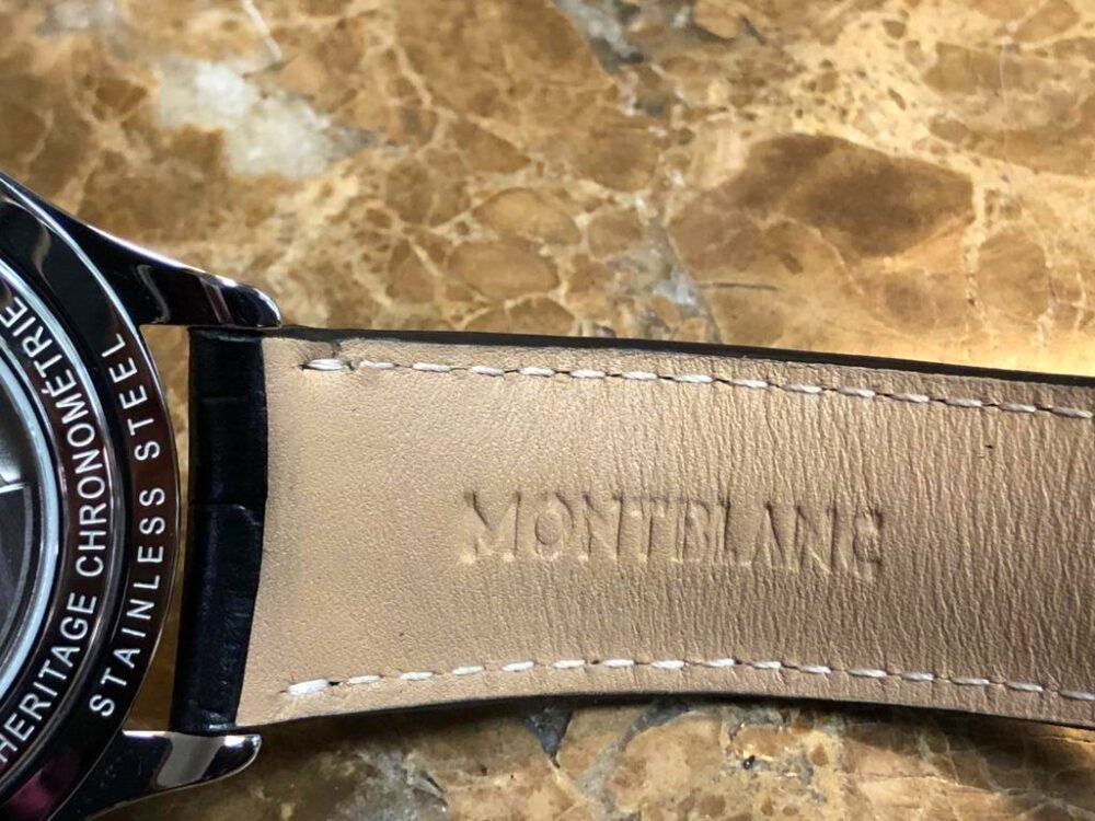 Montblanc Heritage Chronometrie 40mm Automatic Blue Dial 116481 Box and Papers