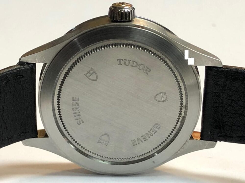 Tudor 38mm Automatic with Silver Dial and Black Leather Strap and Deployed Buckle 12510