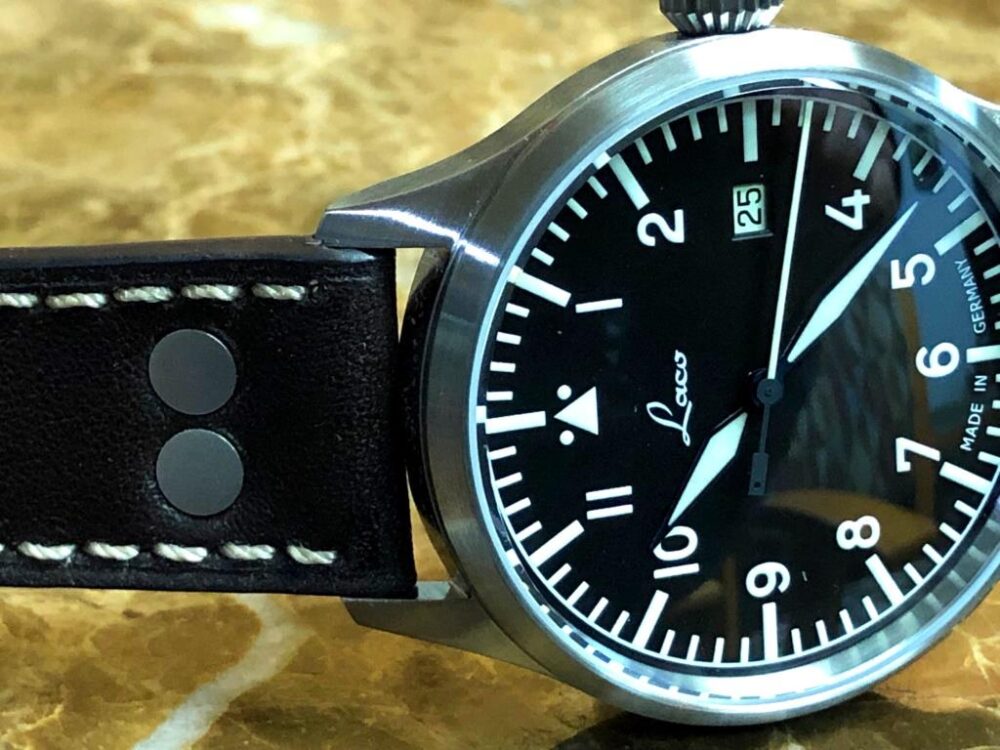Laco Stuttgart PRO 40mm Pilot Watch Automatic Box Papers 862141