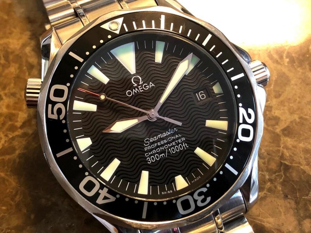 Omega Seamaster 300m Professional 41mm Automatic caliber 1120 Black Wave Dial Upgraded Sizable Clasp 2254.50.00