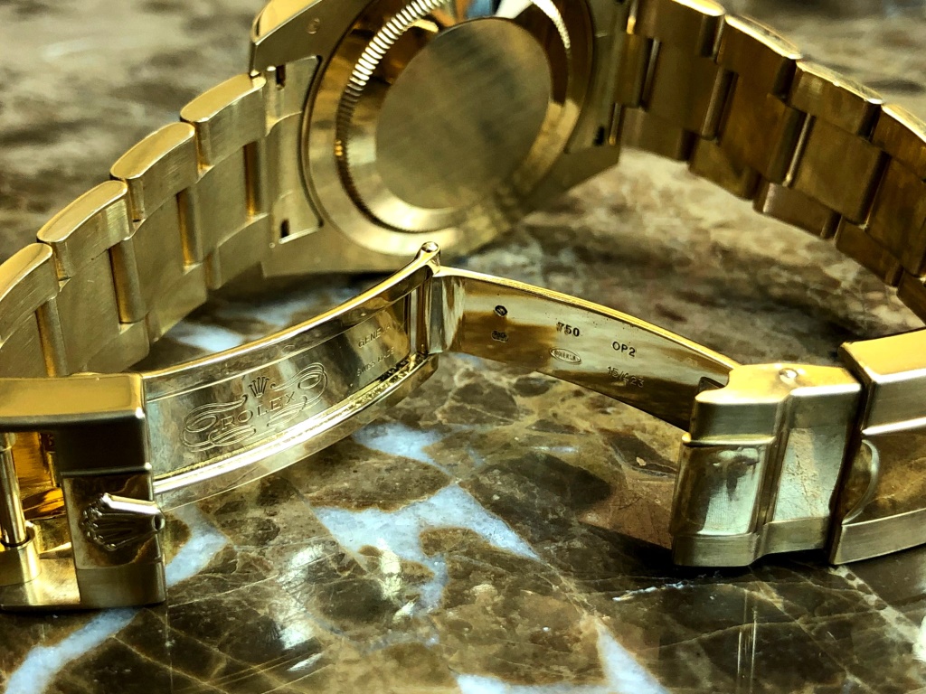 Rolex 116718 GMT-Master II Green Dial 18K Gold Mens Watch| WatchGuyNYC