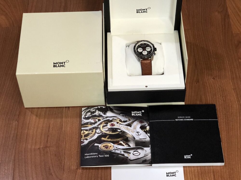 Montblanc TimeWalker Chronograph 43mm Automatic Black / White Panda Daytona with Box and Papers 119942