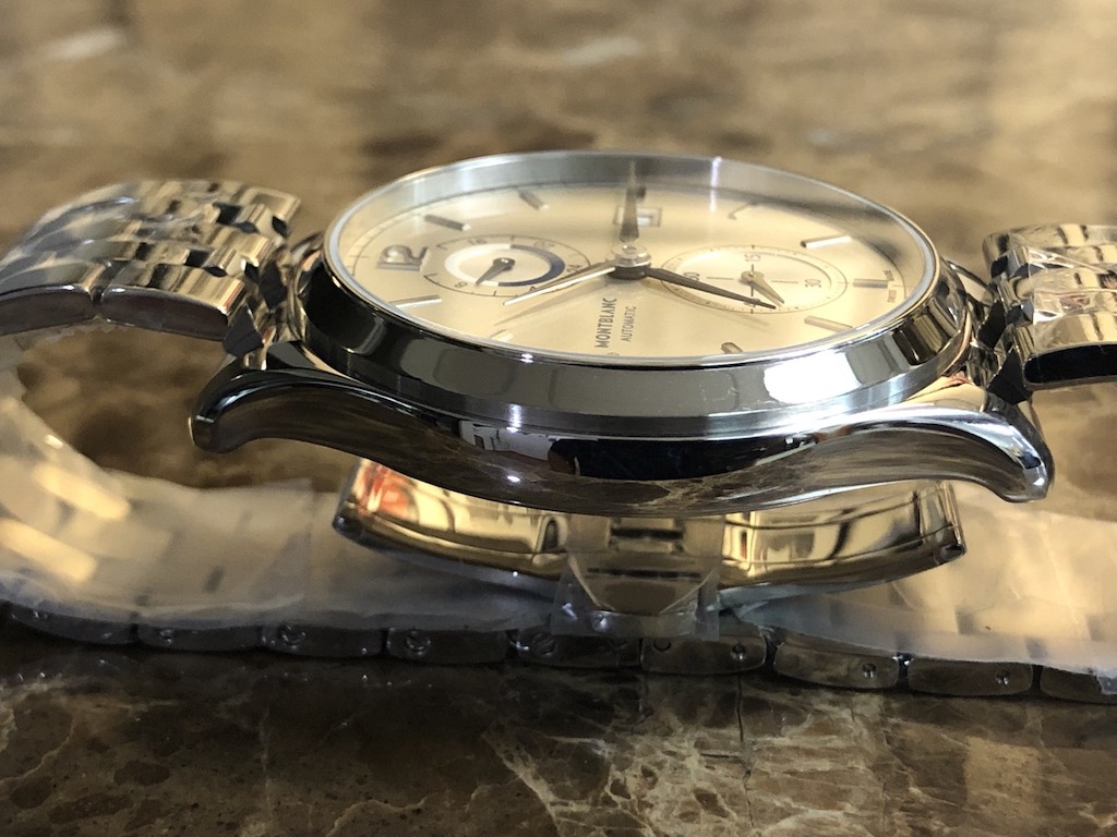 Montblanc Heritage Chronometerie Dual Time GMT 2 Time Zone Automatic 43mm Box Papers Never Worn | Sansom Watches, Rolex, Omega, more