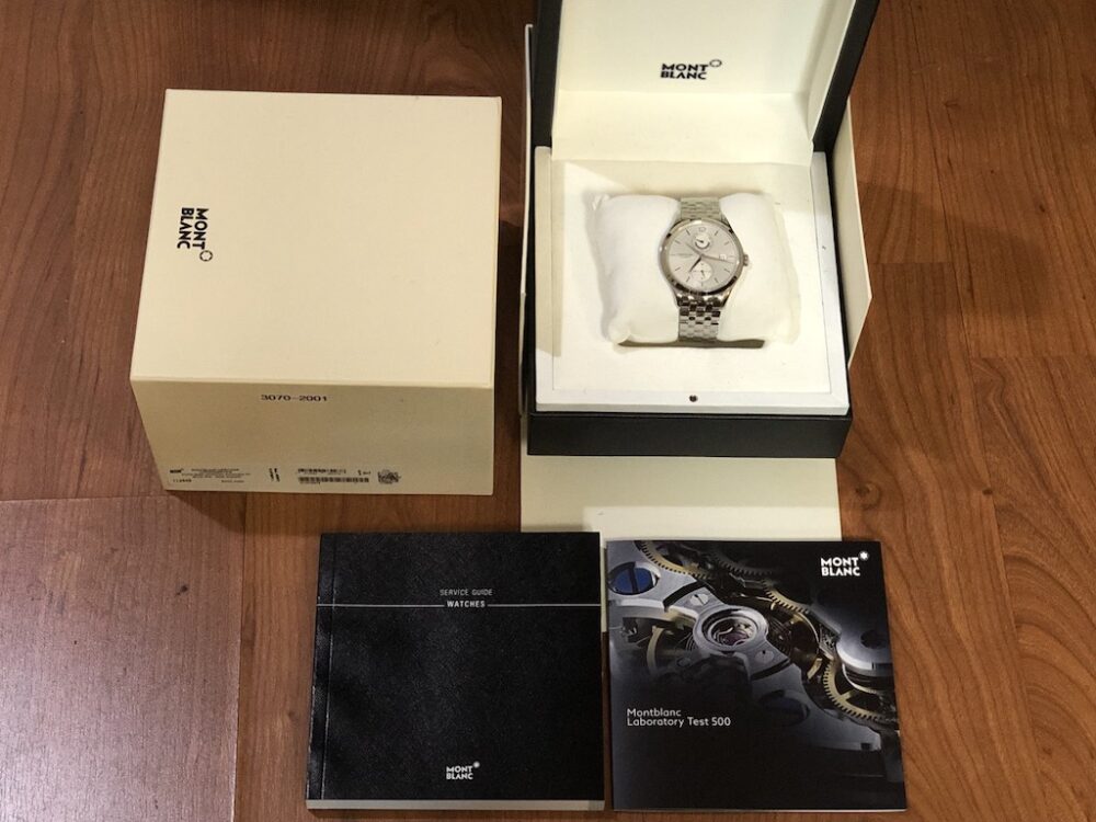 Montblanc Heritage Chronometerie Dual Time GMT 2 Time Zone Automatic 43mm Box Papers Never Worn 112648