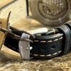 Laco PALERMO 39 Pilot Watch Type B Dial 39mm Black Orange Automatic Box Papers 862130