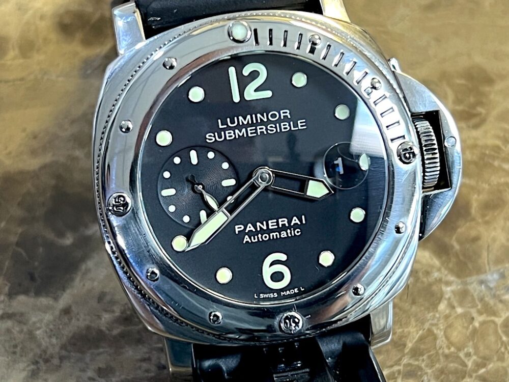 Panerai Luminor Submersible PAM 024 with Box Papers Tags Warranty Card Year 2006