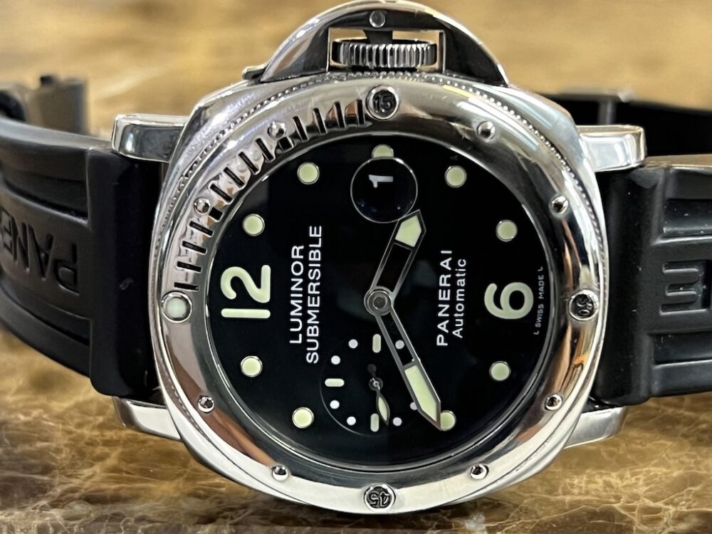 Panerai Luminor Submersible PAM 024 with Box Papers Tags Warranty Card Year 2006