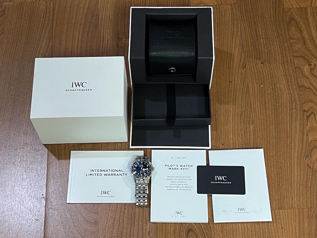 IWC Schaffhausen Pilot's Mark XVIII Le Petit Prince Edition Automatic 40mm  Bracelet with Box Papers Card IW327016