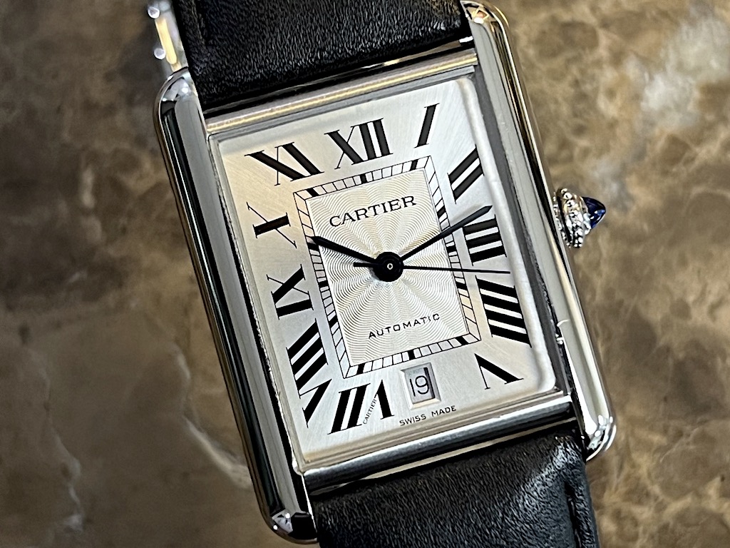 Cartier Tank MUST XL Automatic 41 mm x 31 mm Steel with Box Papers Card  MINT WSTA0040