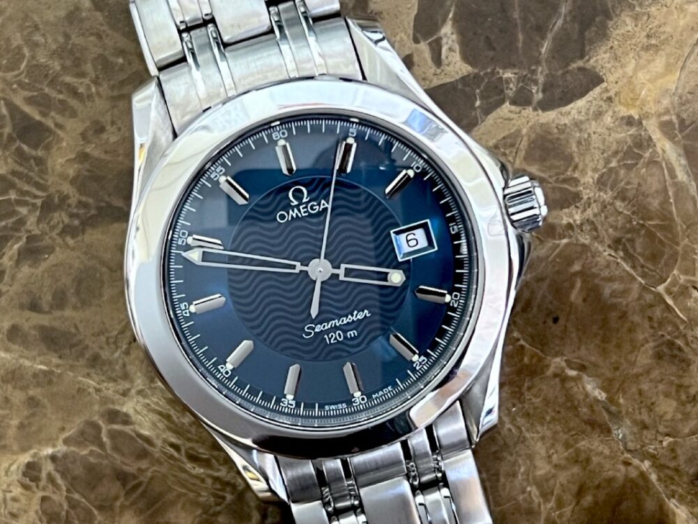 Omega Seamaster 120M Stainless Steel Quartz Blue dial Steel Bracelet 36.25mm model 2511.81.00 Unisex