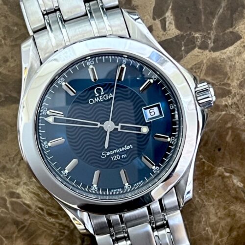 Omega Seamaster 120M Stainless Steel Quartz Blue dial Steel Bracelet 36.25mm model 2511.81.00 Unisex