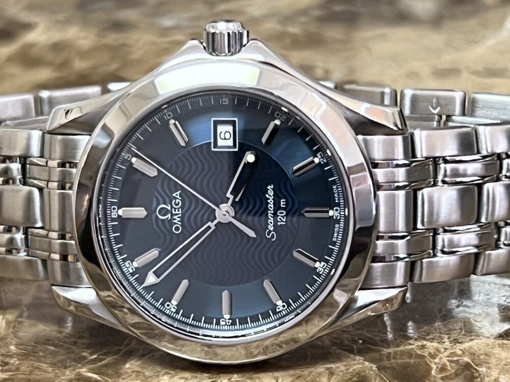 Omega Seamaster 120M Stainless Steel Quartz Blue dial Steel Bracelet 36.25mm model 2511.81.00 Unisex