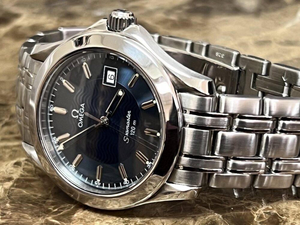 Omega Seamaster 120M Stainless Steel Quartz Blue dial Steel Bracelet 36.25mm model 2511.81.00 Unisex