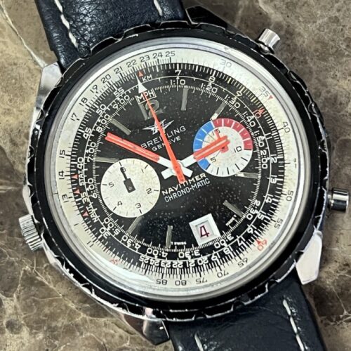 Breitling Navitimer Chrono-Matic Vintage 48mm Automatic Caliber 11 Left Side Crown Circa 1969 (Early) 1806