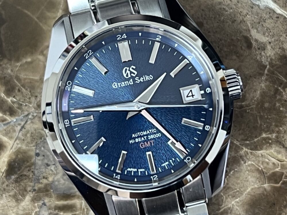 Grand Seiko Midnight Iwate Limited Edition Blue Star Burst Dial 40mm Automatic Box Papers SBGJ231