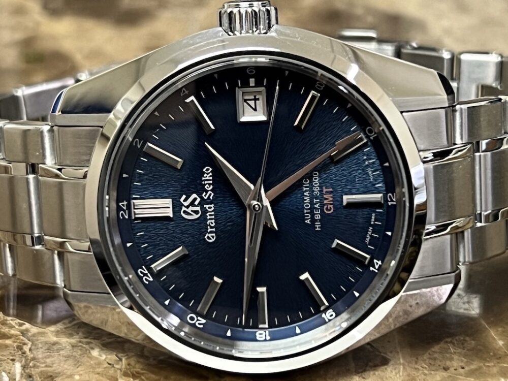 Grand Seiko Midnight Iwate Limited Edition Blue Star Burst Dial 40mm Automatic Box Papers SBGJ231