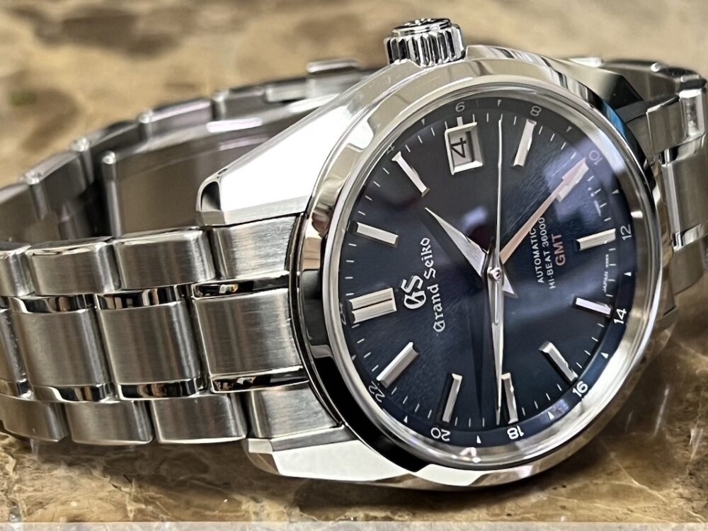 Grand Seiko Midnight Iwate Limited Edition Blue Star Burst Dial 40mm Automatic Box Papers SBGJ231