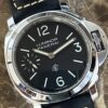 Panerai Luminor Logo Base Black Dial PAM01084 44mm Mechanical Wind with Box - Papers - Rubber Strap - Tool Never Worn