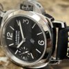 Panerai Luminor Logo Base Black Dial PAM01084 44mm Mechanical Wind with Box - Papers - Rubber Strap - Tool Never Worn