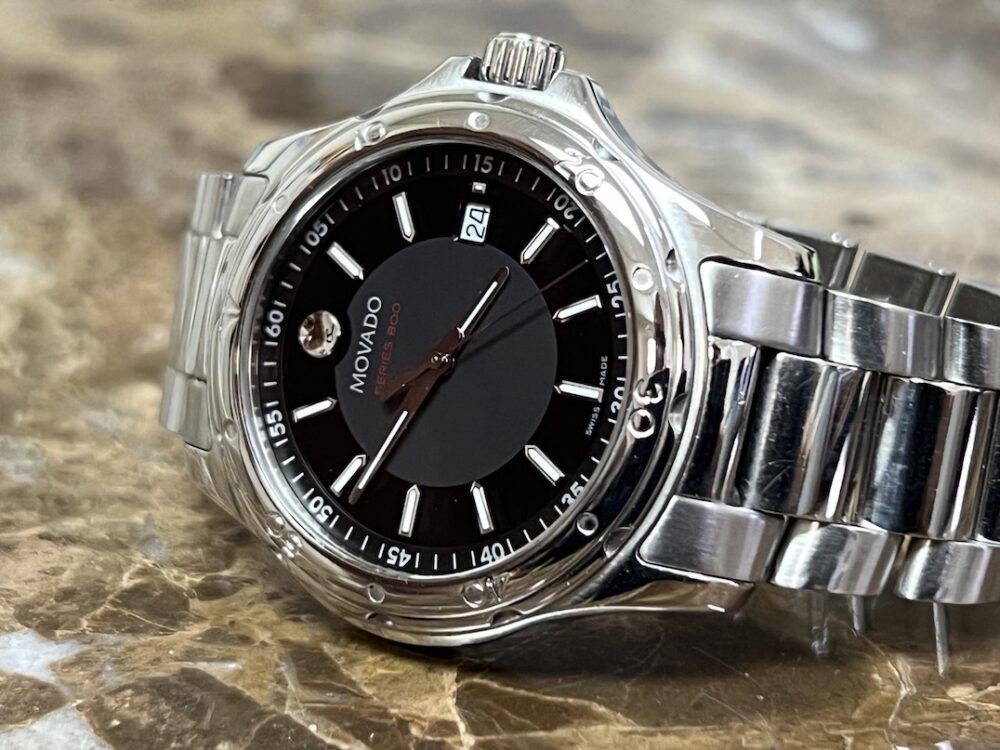 Movado 800 Series Stainless Steel Watch 40mm Quartz 14.1.14.1059 Mens
