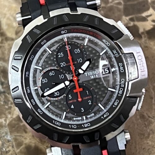 Tissot T-Race Moto GP Chronograph Automatic 47mm Black / Red accents Limited Box Papers T092427 A GP16