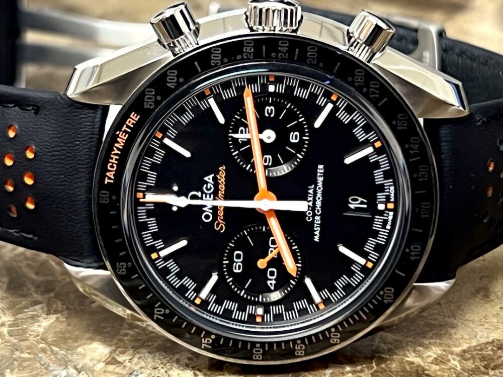 OMEGA Speedmaster RACING CHRONOGRAPH Black Orange Accents 44.25mm Automatic Box Papers Cards 329.32.44.51.01.001