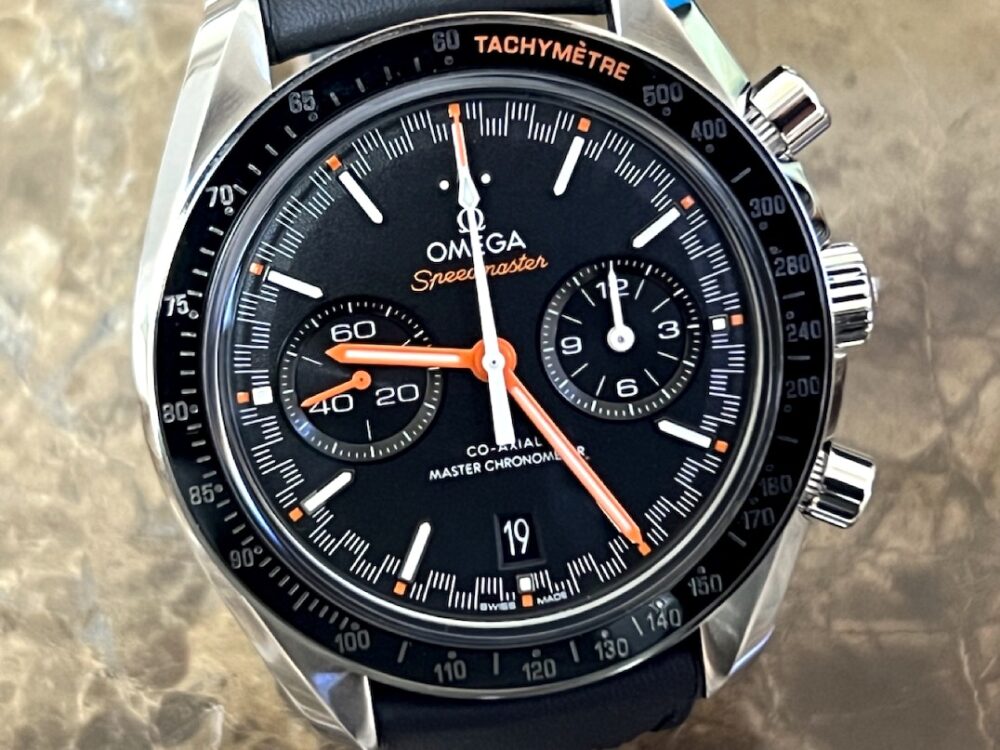 OMEGA Speedmaster RACING CHRONOGRAPH Black Orange Accents 44.25mm Automatic Box Papers Cards 329.32.44.51.01.001