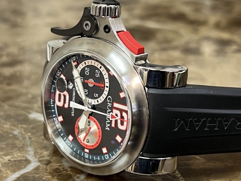 Graham Chronofighter TRIGGER Chronograph 46mm Automatic with Black and Red Accents