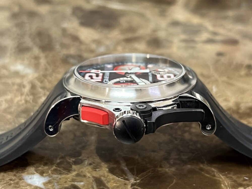 Graham Chronofighter TRIGGER Chronograph 46mm Automatic with Black and Red Accents