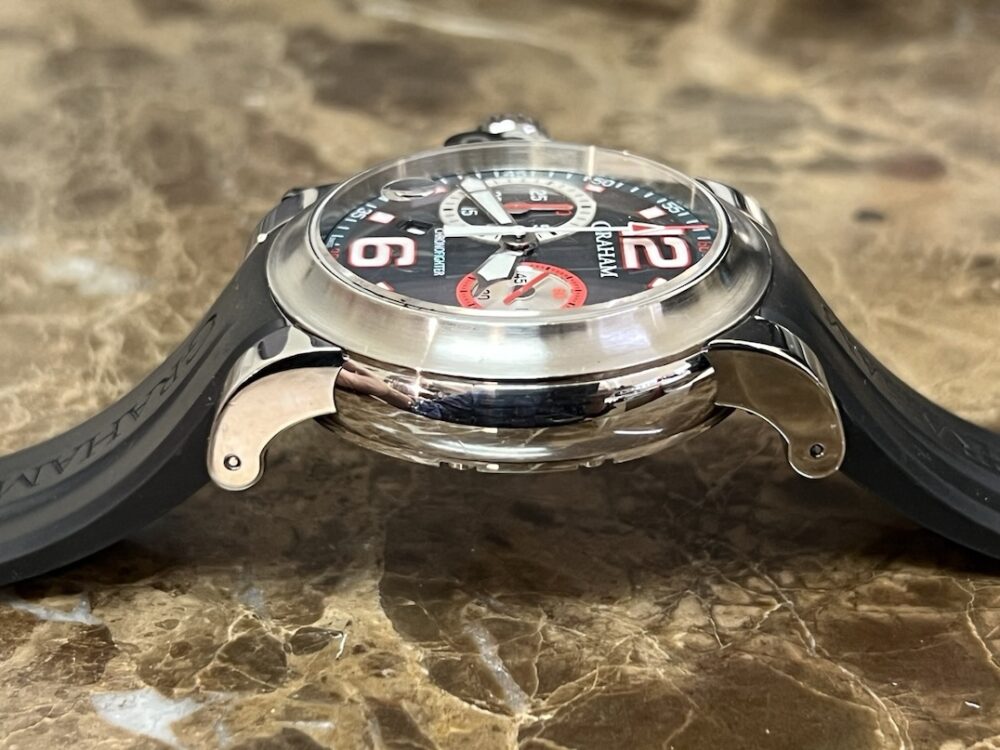 Graham Chronofighter TRIGGER Chronograph 46mm Automatic with Black and Red Accents