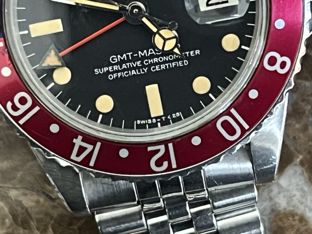 Rolex GMT Master Pepsi Automatic with Pumpkin Patina Swiss - T