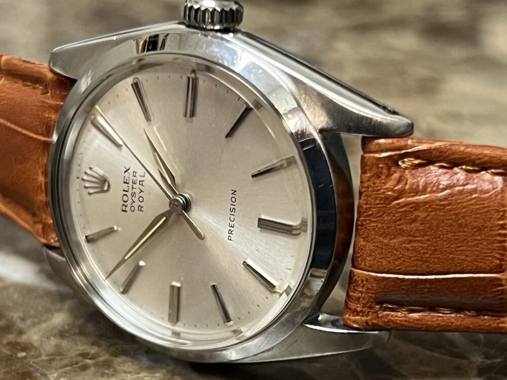 Rolex Oyster ROYAL Precision Manual Wind 34mm Mens / Unisex Model 6426 with Leather Strap Vintage Year 1963