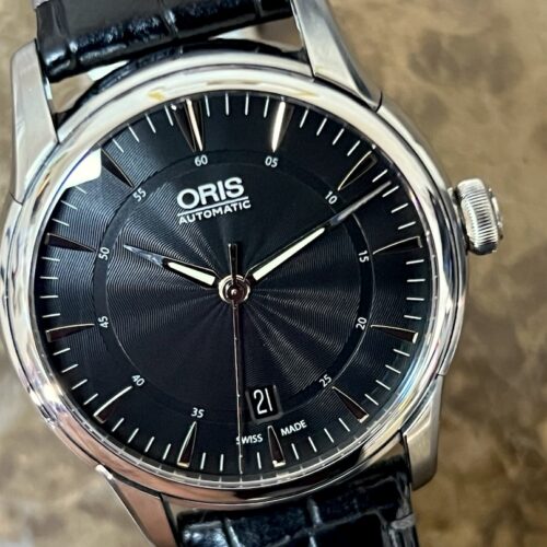 Oris Artelier Date 40mm Automatic Black Dial with Box Papers 73376704054LS